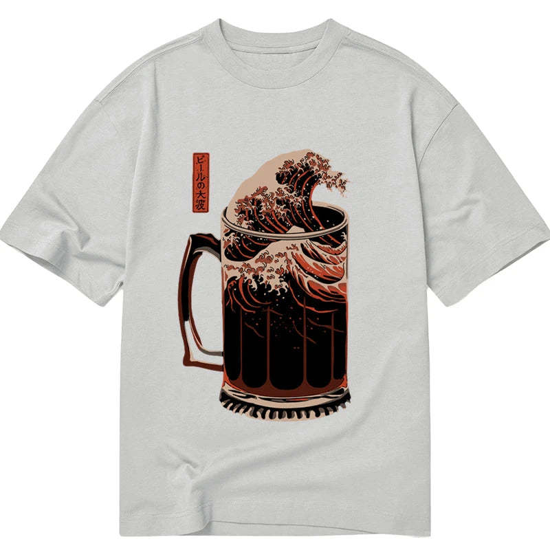 Tokyocanvas The Great Wave Of Beer Japanese Classic T-Shirt