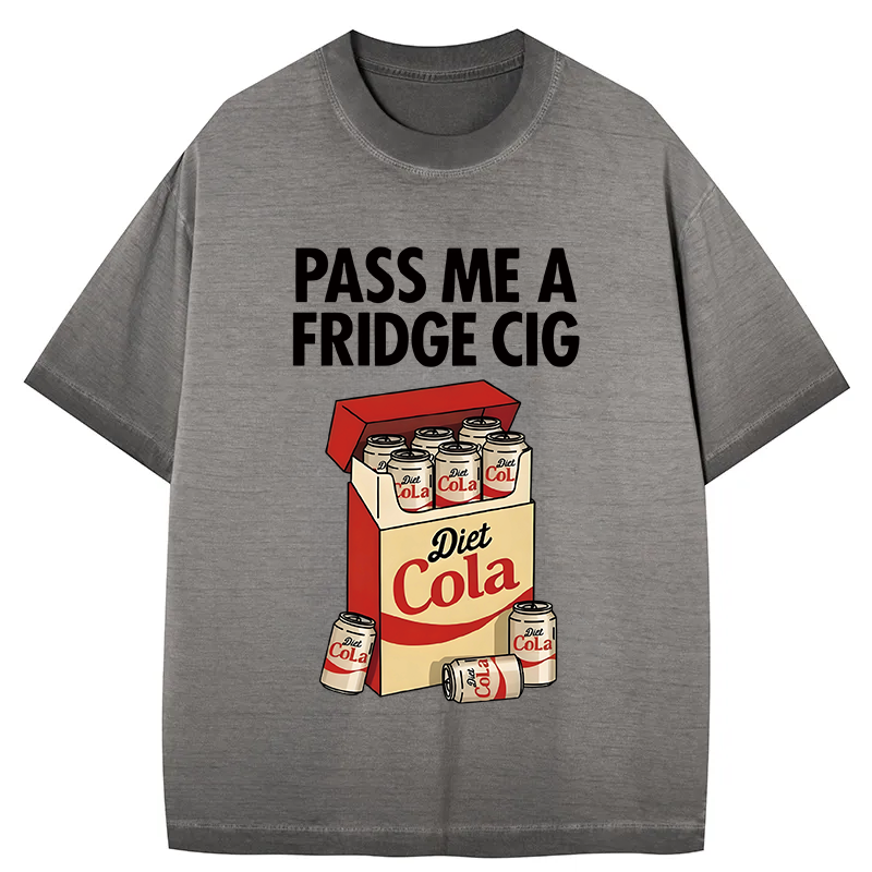 Tokyocanvas Diet Cola Cigarette Pack Gradient Washed T-Shirt