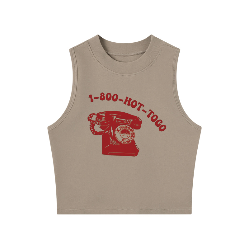 Tokyocanvas Ring Ring Crew Neck Crop Top