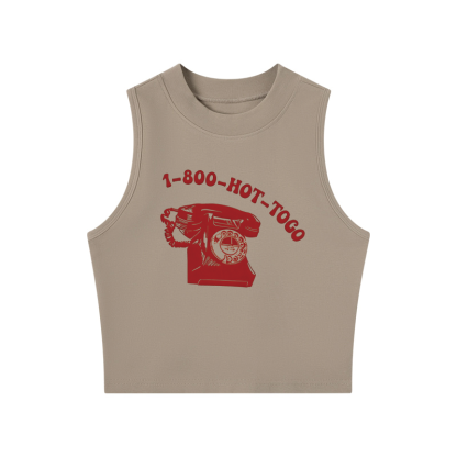 Tokyocanvas Ring Ring Crew Neck Crop Top