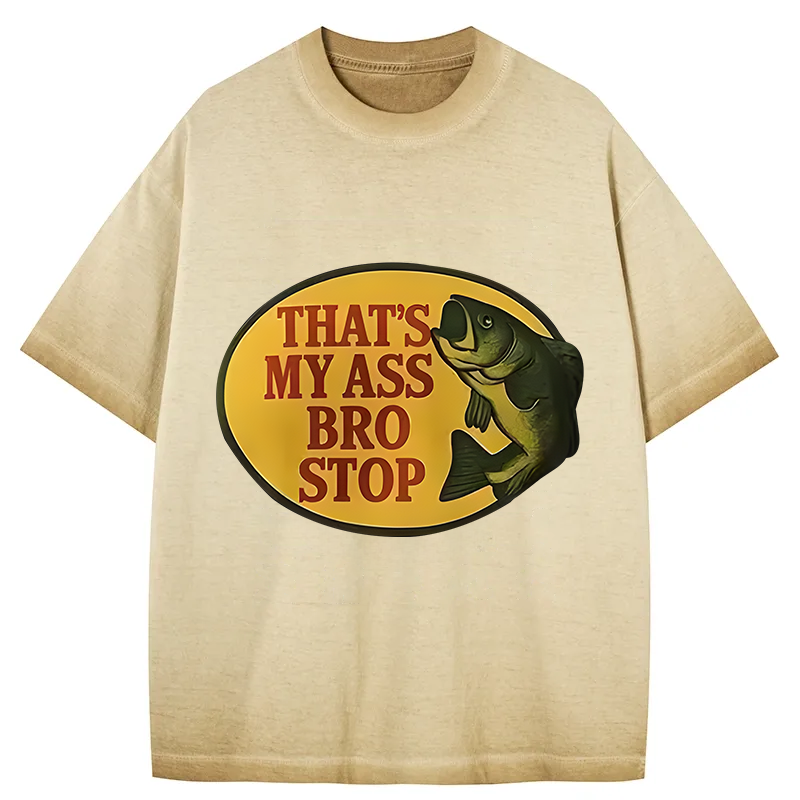 Tokyocanvas Bro Stop Gradient Washed T-Shirt