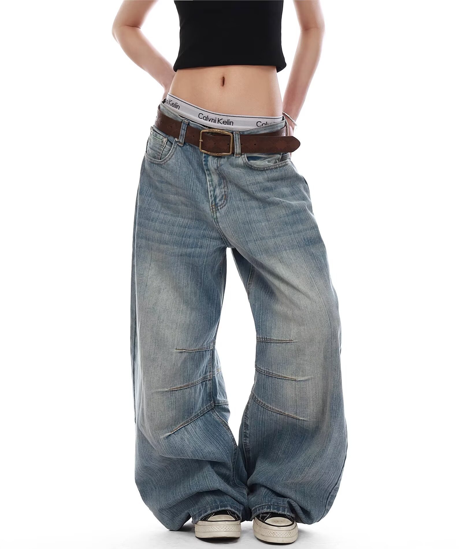 Tokyocanvas Scratched Blue Jeans