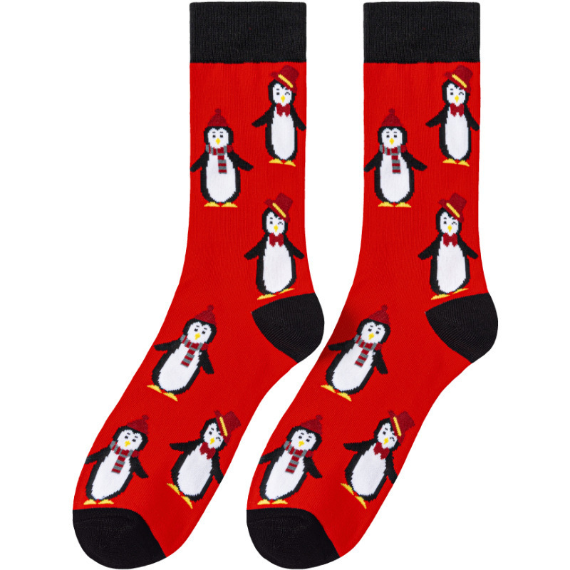 Tokyocanvas Penguin Christmas Socks