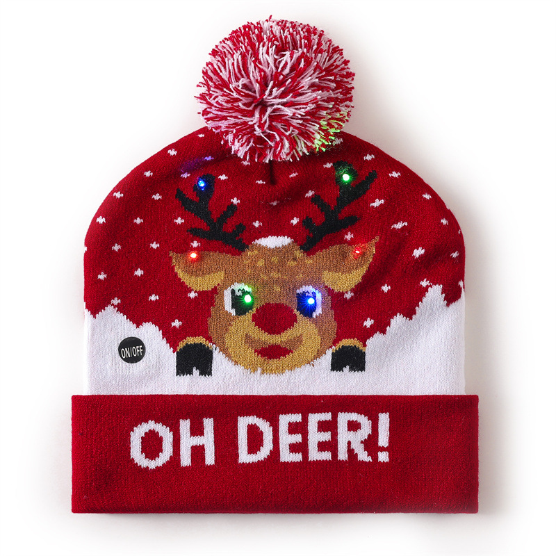 Tokyocanvas Red Elk Christmas Hat