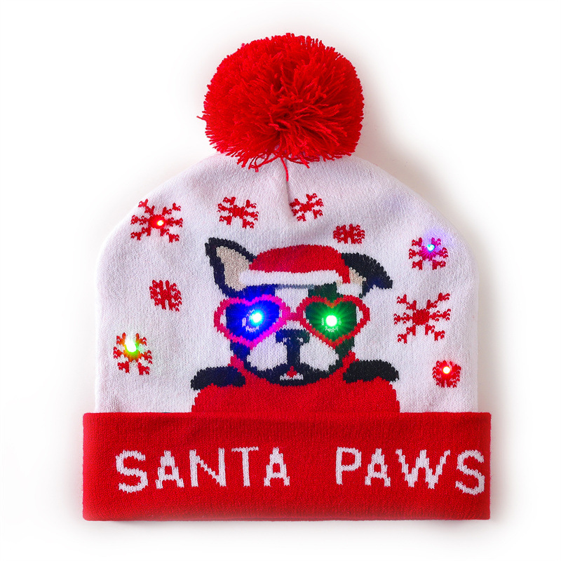 Tokyocanvas Red Cool Dog Christmas Hat