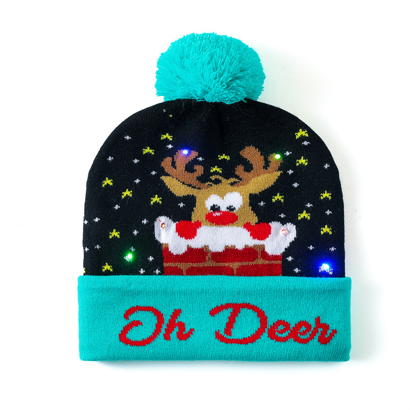 Tokyocanvas Jelly Green Deer Head Christmas Hat