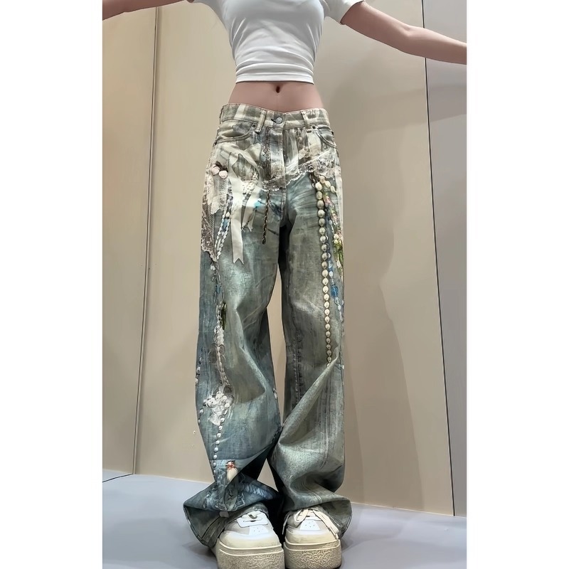 Tokyocanvas Rococo Retro Blue Jeans