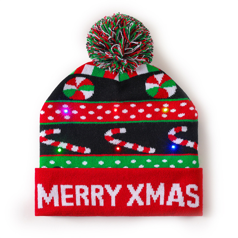 Tokyocanvas Cane Santa Christmas Hat