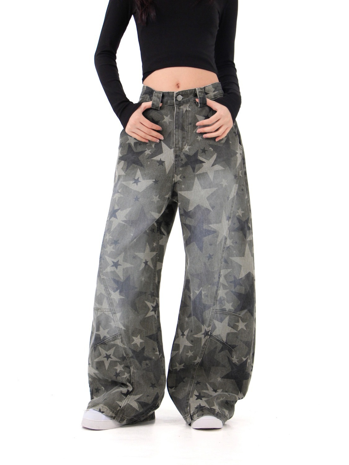 Tokyocanvas Star Camouflage Jeans