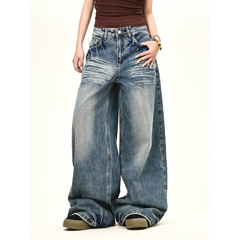 Tokyocanvas Wrinkled Classic Blue Jeans