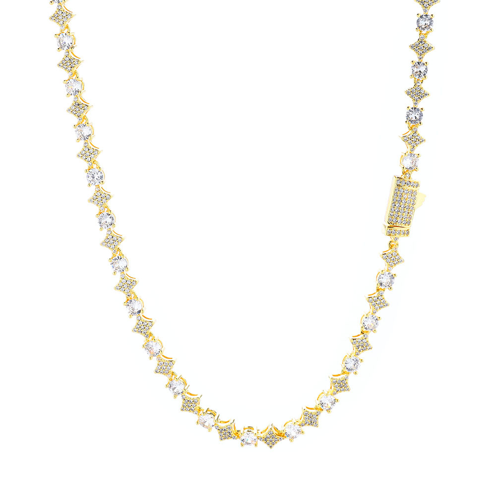 Tokyocanvas 6mm Star Hip Hop Tennis Chain