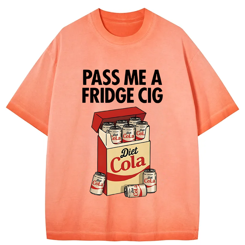 Tokyocanvas Diet Cola Cigarette Pack Gradient Washed T-Shirt