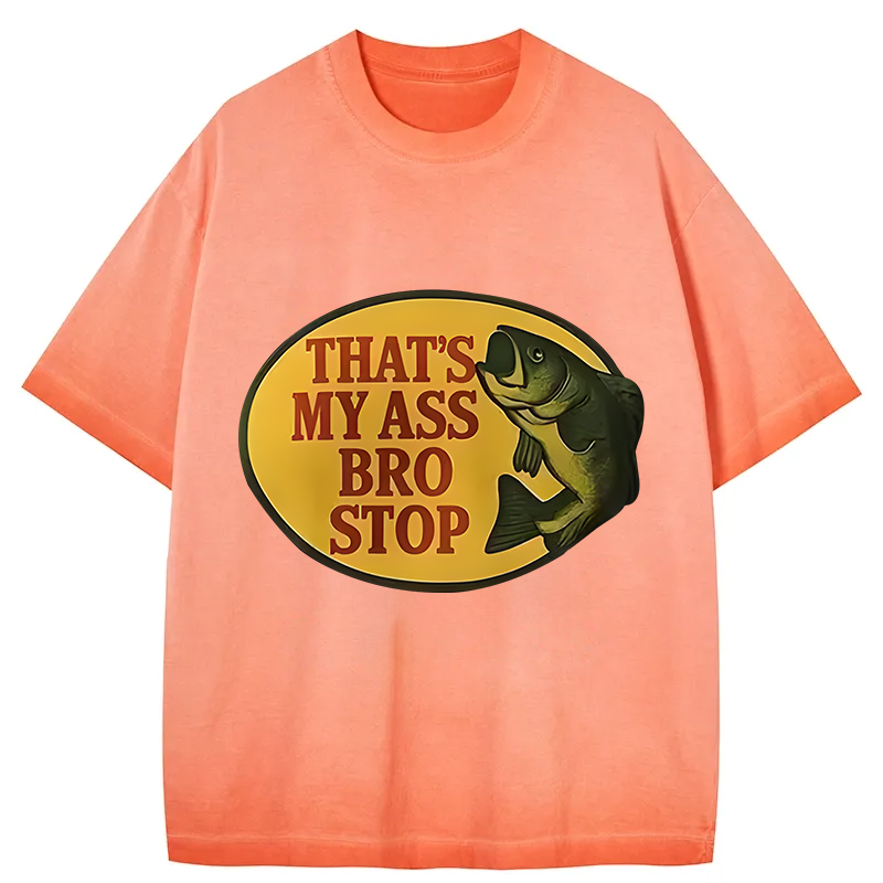 Tokyocanvas Bro Stop Gradient Washed T-Shirt