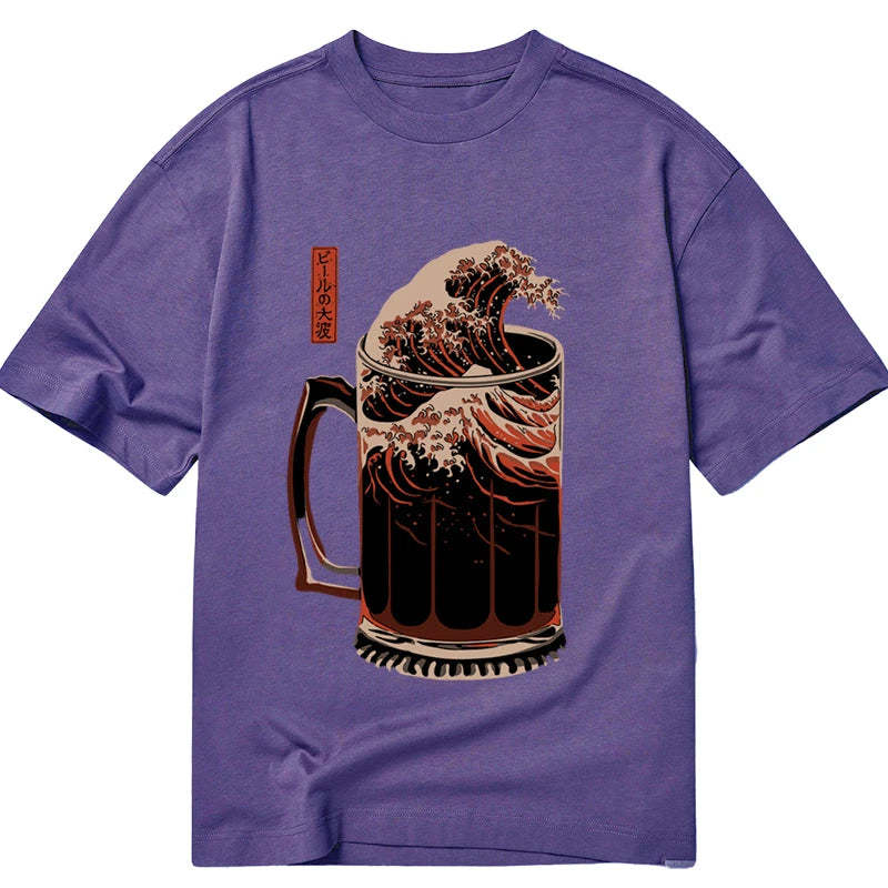 Tokyocanvas The Great Wave Of Beer Japanese Classic T-Shirt
