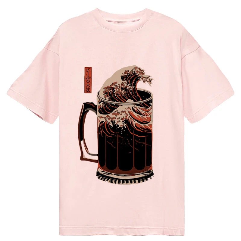 Tokyocanvas The Great Wave Of Beer Japanese Classic T-Shirt