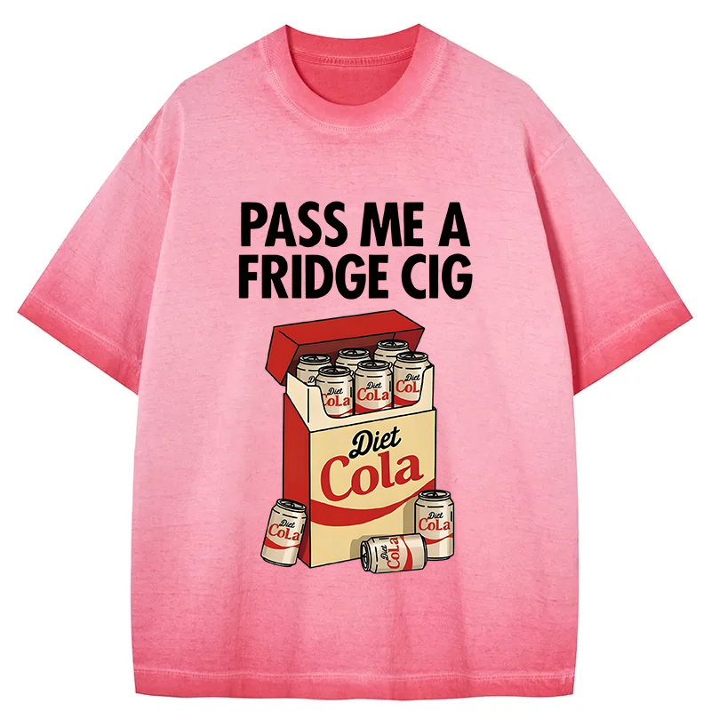 Tokyocanvas Diet Cola Cigarette Pack Gradient Washed T-Shirt