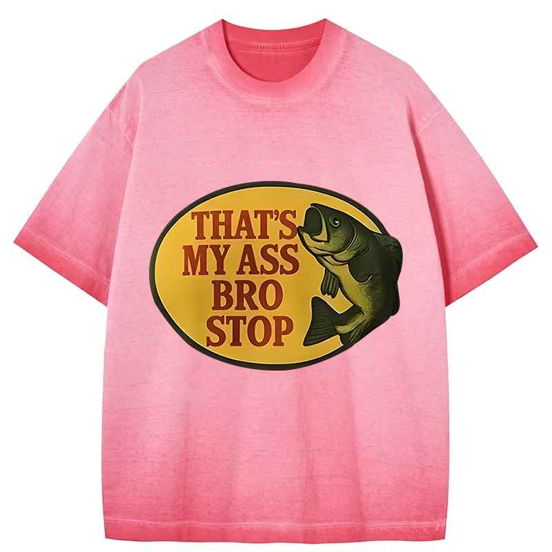 Tokyocanvas Bro Stop Gradient Washed T-Shirt