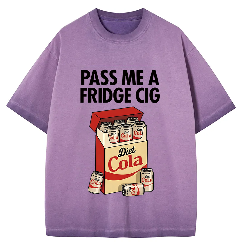 Tokyocanvas Diet Cola Cigarette Pack Gradient Washed T-Shirt