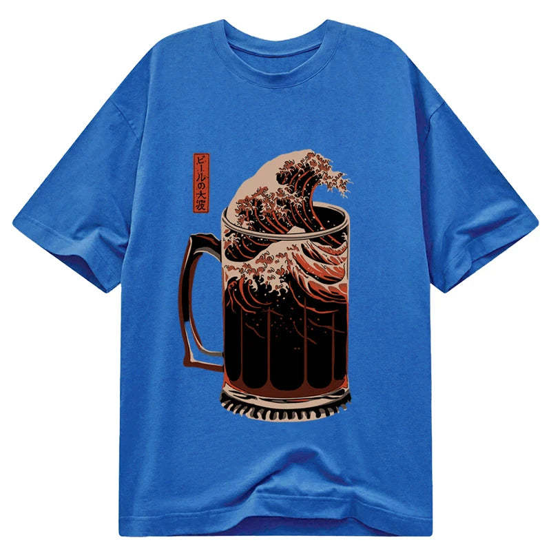 Tokyocanvas The Great Wave Of Beer Japanese Classic T-Shirt