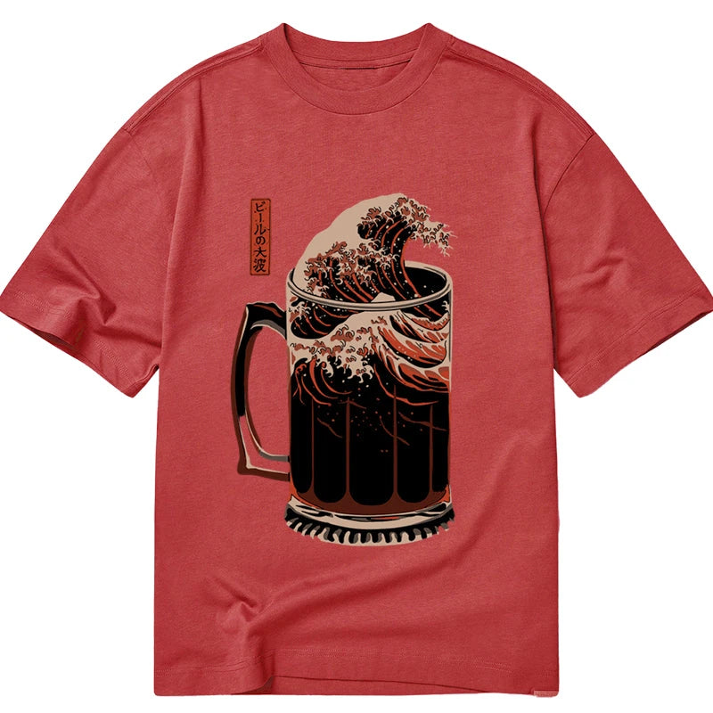 Tokyocanvas The Great Wave Of Beer Japanese Classic T-Shirt