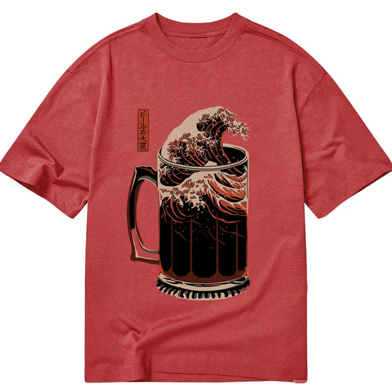 Tokyocanvas The Great Wave Of Beer Japanese Classic T-Shirt