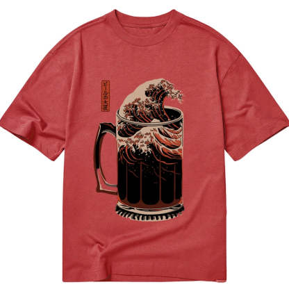 Tokyocanvas The Great Wave Of Beer Japanese Classic T-Shirt