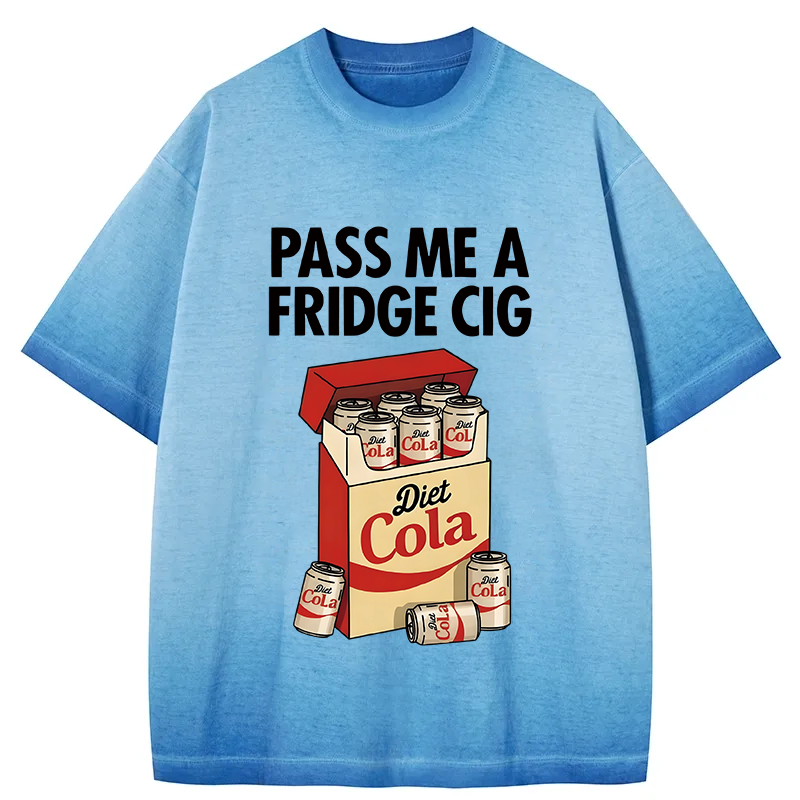 Tokyocanvas Diet Cola Cigarette Pack Gradient Washed T-Shirt