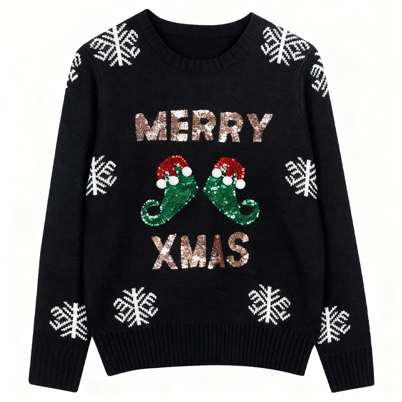 Tokyocanvas Merry Xmas Ugly Christmas Sweater