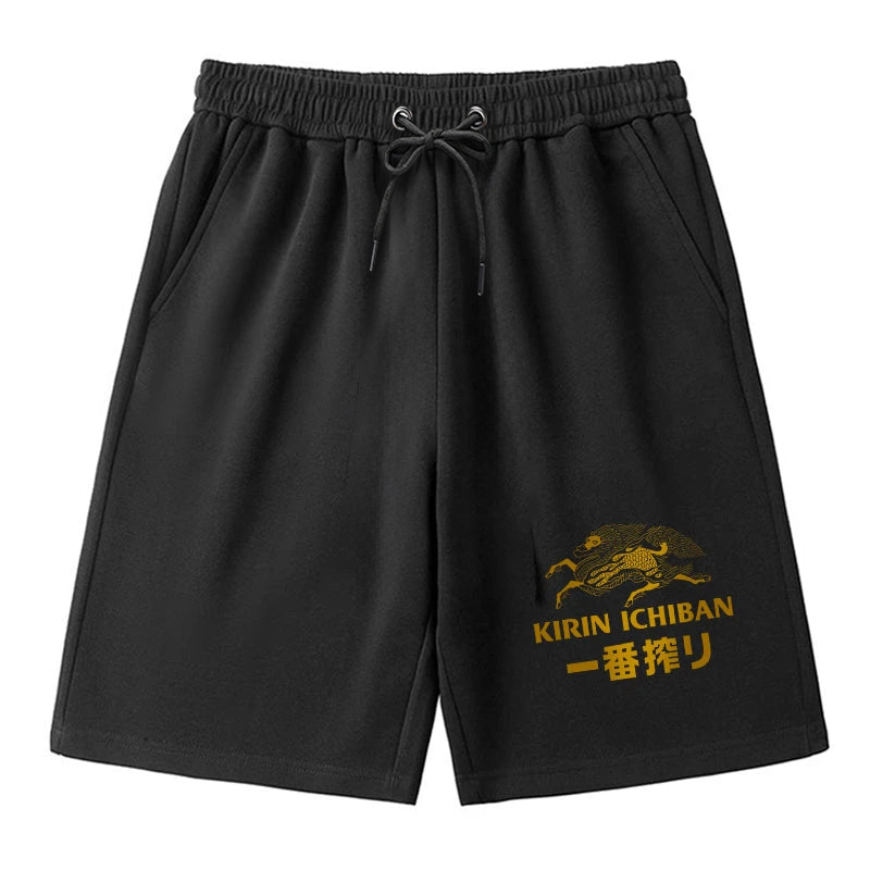 Tokyocanvas Japanese Beer Art Print Shorts