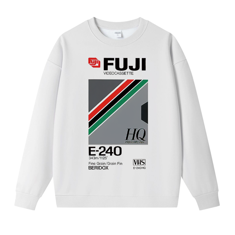 Tokyocanvas Retro VHS Tape Vaporwave Aesthetic Essential Fleece Lined Sweatshirt