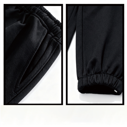 Tokyocanvas Parallel-Stripe Fleece Sweatpants