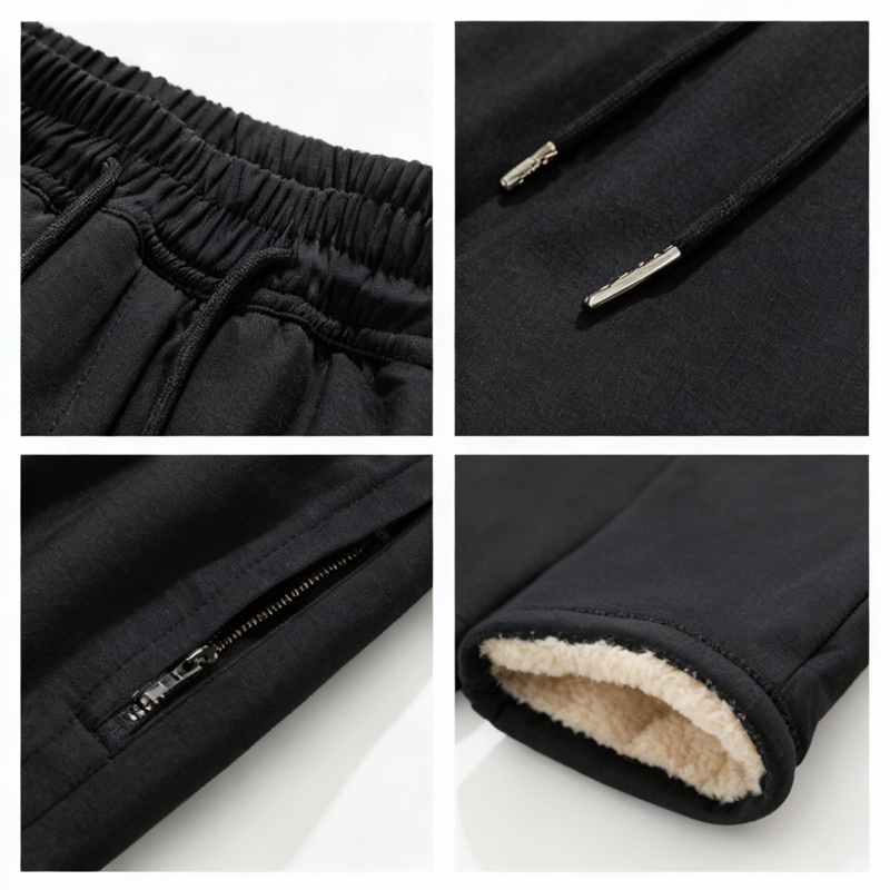 Tokyocanvas Thermal Knee-Protecting Fleece Sweatpants