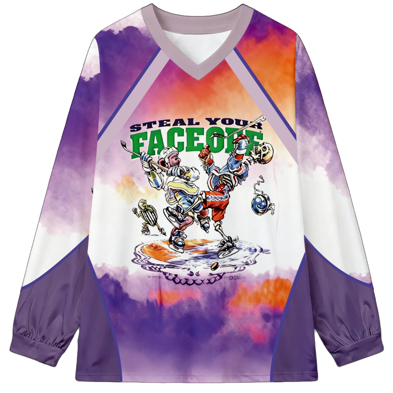 Tokyocanvas Steal Your Face Off Long Sleeve Graphic Print T-Shirt