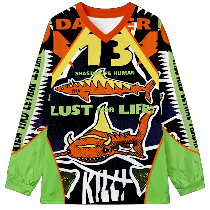 Tokyocanvas Lust For Life Long Sleeve Graphic Print T-Shirt