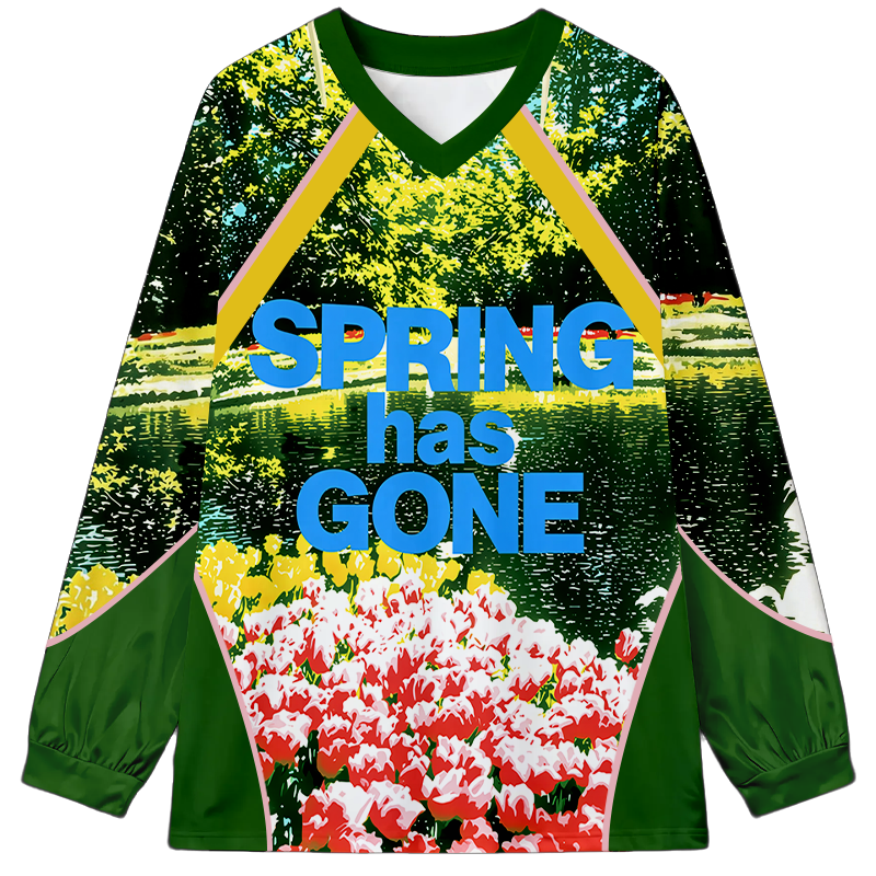 Tokyocanvas Spring Has Come Long Sleeve Graphic Print T-Shirt