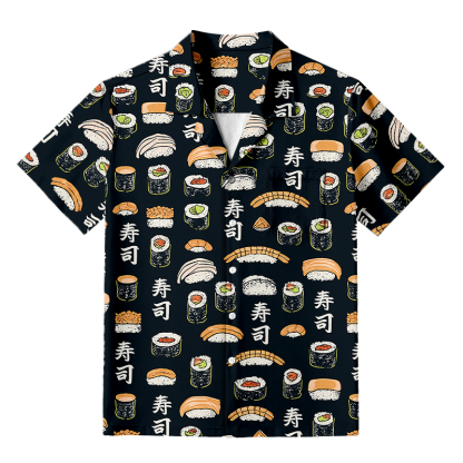 Tokyocanvas Japanese Sushi Aloha Hawaiian Shirt