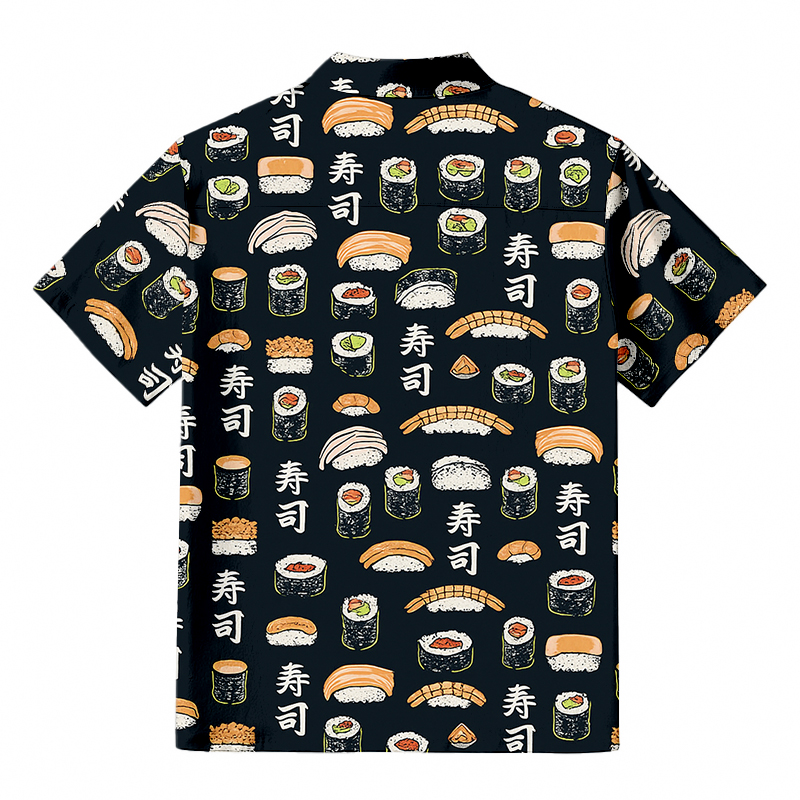 Tokyocanvas Japanese Sushi Aloha Hawaiian Shirt