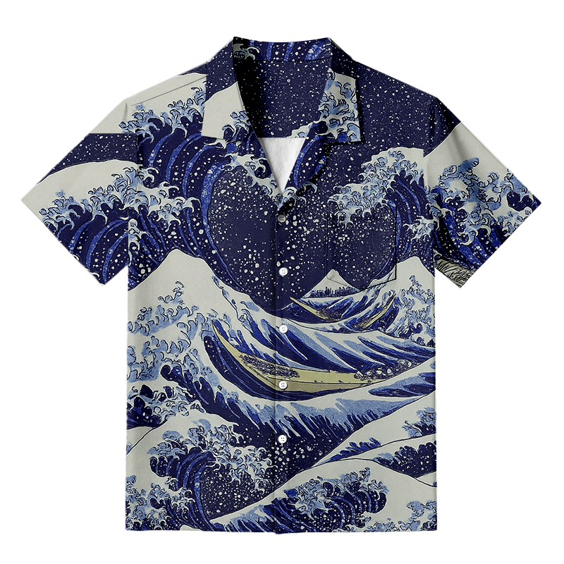 Tokyocanvas GREAT WAVE  Hawaiian Shirt