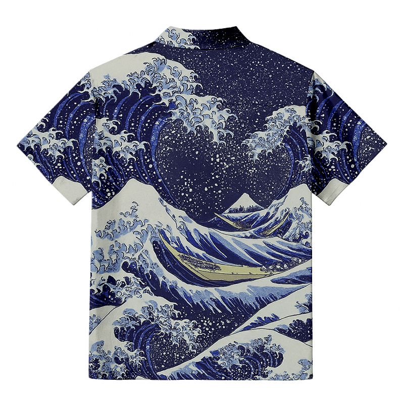 Tokyocanvas GREAT WAVE  Hawaiian Shirt