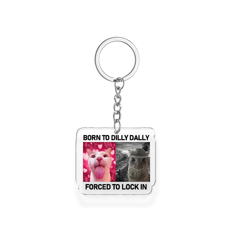 Tokyocanvas Born To Dilly Dally Keychain