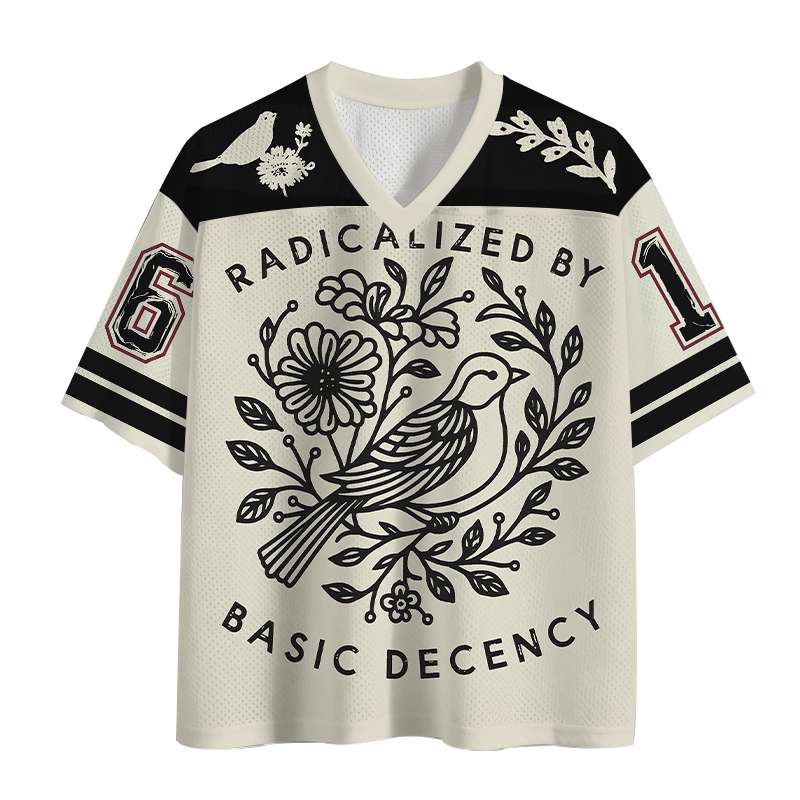 Tokyocanvas Pigeon Was Moved Black Mesh Jersey