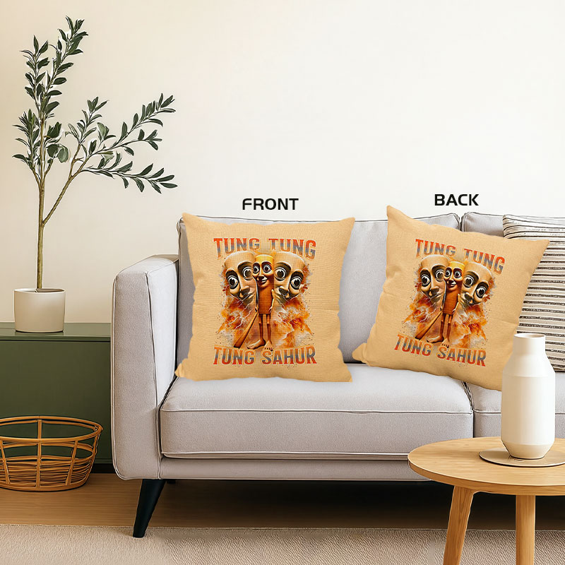 Tokyocanvas Khaki Tung Meme Pillow