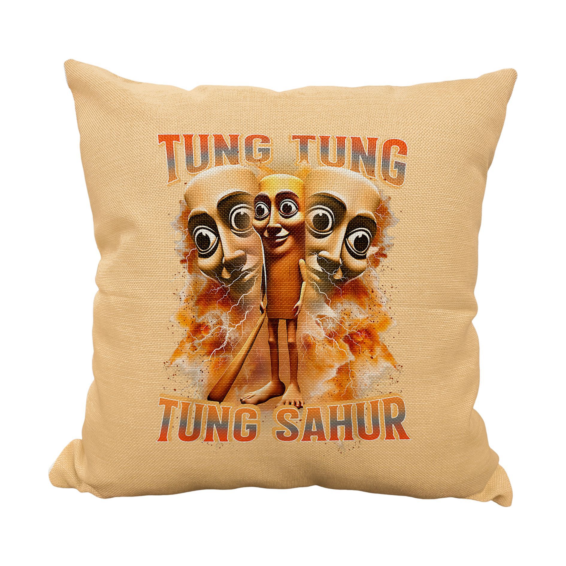 Tokyocanvas Khaki Tung Meme Pillow