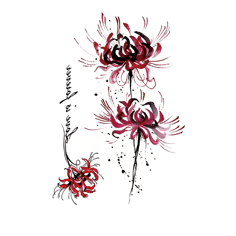 Tokyocanvas Lost Soul Petals Temporary Tattoo