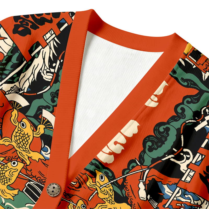 Tokyocanvas Japanese Vintage Ugly Cardigan Sweatshirt