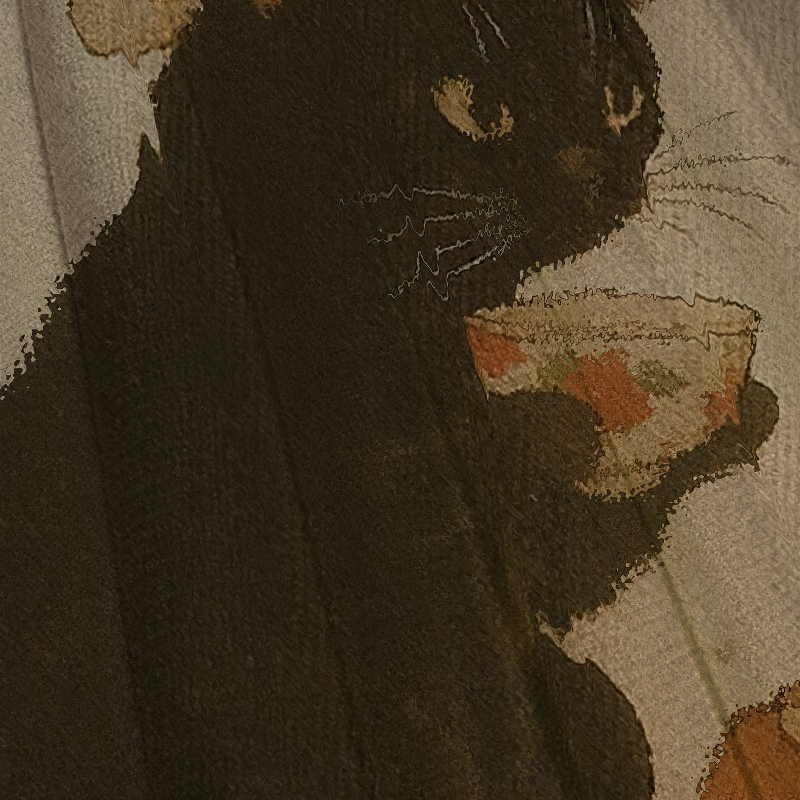 Tokyocanvas Black Cat Drinking Tea Christmas Ugly Sweatshirt