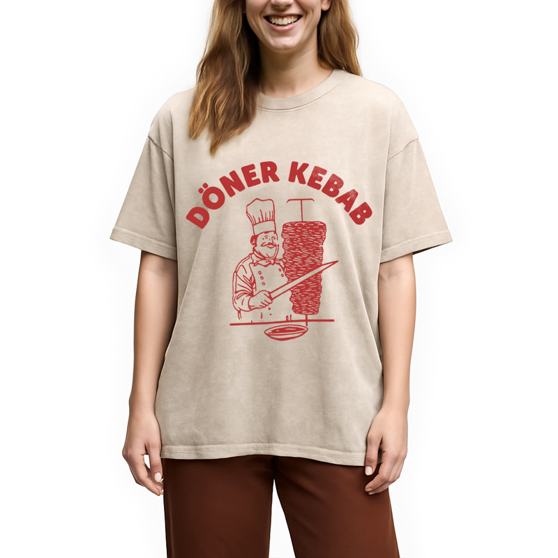 Tokyocanvas Funny Foodie Meme Washed T-Shirt