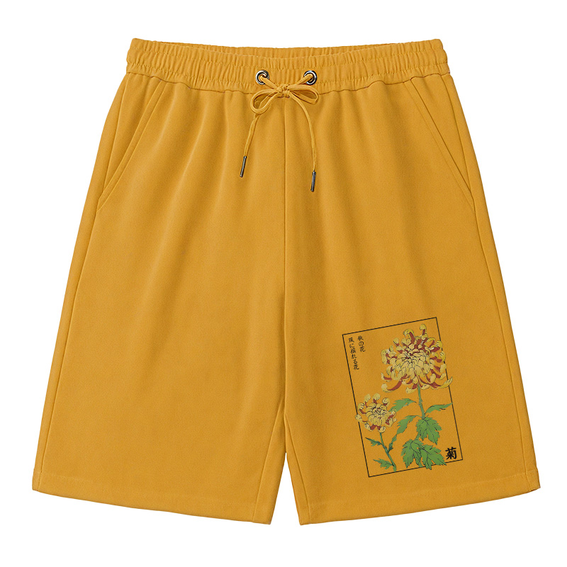 Tokyocanvas Retro Chrysanthemum Classic Short