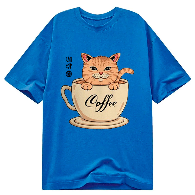 Tokyocanvas A Cup Of Coffee Cat Classic T-Shirt