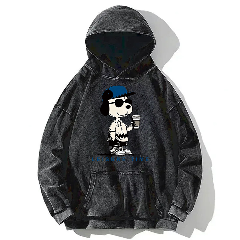 Tokyocanvas Dodger Dog Vintage Japanese Washed Hoodie